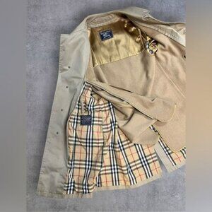 Vintage Burberry Men's Camden Car Coat with Liner Size 48